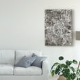 thumbnail image 3 of Trademark Fine Art 'Nashville Tennessee City Map Black' Canvas Art by Michael Tompsett, 3 of 4