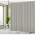 thumbnail image 5 of Ambesonne Geometric Shower Curtain, Circular Rhombus Shapes, 69"Wx84"L, Charcoal Grey and Eggshell, 5 of 5