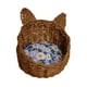 thumbnail image 2 of Accesorios para escenas de perreras a escala 1:12, regalos de cumpleaños, pasatiempos, decoración de casas de muñecas, gatos y perros. Flor picada oscura, 2 of 9