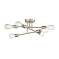 thumbnail image 4 of Millennium Lighting  Decco 6 Light Pendant Fixture in Matte Black Modern Gold Painted,Brushed, 4 of 5