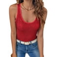 thumbnail image 2 of LANGWYQU Sleeveless Women Slim Fit Scoop Neck Sequins Tank Tops Camisole, 2 of 5
