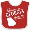 thumbnail image 3 of Inktastic Someone in Georgia Loves Me Boys or Girls Baby Bib, 3 of 4