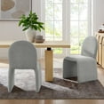 thumbnail image 2 of Side Dining Chair, Gray, Fabric, Bar Pub Cafe Bistro Dining Kitchen Hospitality Restaurant, Modern Contemporary, HB37863, 2 of 10