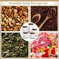 thumbnail image 6 of 5Pcs 17oz 24 oz 34oz Vintage Glass Canisters, Retro Kitchen Canisters with Airtight Lids, Food Storage Containers, Pantry Jar for Coffee Bean, Tea, Spices, 6 of 6