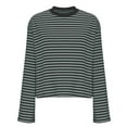 thumbnail image 5 of Horkkom Striped Shirt Women Casual Crewneck Long Sleeve Shirts Loose Comfy Blouses M, 5 of 6