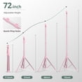 thumbnail image 4 of Trípode para teléfono y selfie stick SENSYNE 72 con mando a distancia, color rosa, 4 of 6