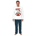 thumbnail image 3 of Family Matching Holiday Pajama Set, Santa Fishing Design with Nautical Themed Patterned Pants, 3 of 7