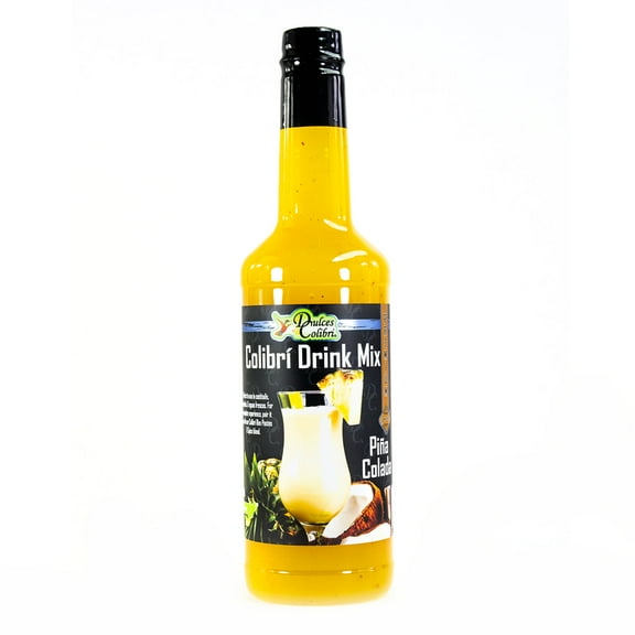 Dulces Colibri - Colibri Drink Mix | Pina Colada | Premium | Authentic Bold Mexican Flavors |750ml Bottle | Mix & Match Eligible