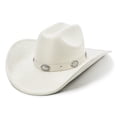 thumbnail image 1 of Sombrero vaquero FLUFFY SENSE. Cattleman Western Felt para mujer/hombre, 1 of 7