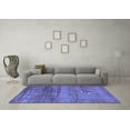 thumbnail image 3 of Ahgly Company Indoor Round Abstract Blue Modern Area Rugs, 6' Round, 3 of 4