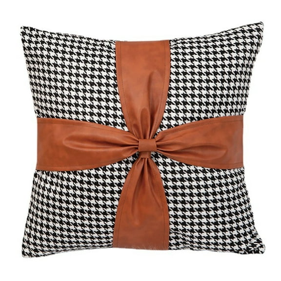 Decorative Pillows Cover Leather Sofa Pillow Case for Couch Farmhouse Decoration Square Pillowcases for Home Bedroom Carc1 Pcs