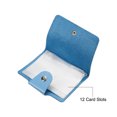 thumbnail image 3 of Uxcell Credit Card Holder, 1 Pack Slim Wallet Leather Purse Business Cards Protector with 12 Card Slots, Blue, 3 of 5