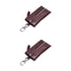 thumbnail image 4 of Sonducket Cartera de cuero Llaves Monedero Llavero Tarjeta de crédito Bolsillo Mujeres Hombres Café Café 2piezas Sonducket  CBP315756, 4 of 6