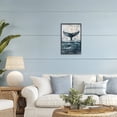 thumbnail image 2 of Stupell Industries Centered Distressed Whale Tail Black Framed Giclee Art, design by LSR Design Studio, 18 x 12, 2 of 8