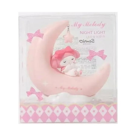 

Genuine Cute Sanrio Kuromi Cinnamoroll Crescent Beautiful Dream LED Light-emitting Ornaments Cute Night Light Children‘s Gift