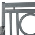 thumbnail image 5 of Safavieh Montclair Indoor/Outdoor Modern Acacia Bench with Cushion, 5 of 7