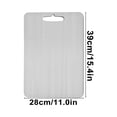 thumbnail image 3 of Nomeni Cooking Utensils Stainless Cutting Board Titanium Cutting Boards For Kitchen Stainless Cutting Board 304 Stainless Double Food Grade Cutting Board For Meat Fruit&Vegetable, 3 of 8