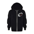 thumbnail image 5 of WOYY Toddler Girls Zip Up Hoodie Football Game Day Hooded Sweatshirt Casual Active Jacket, 5 of 6