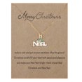thumbnail image 1 of Collar de árbol de copo de nieve de moda con tarjeta de cartón, corona de Reno de Santa Claus, campanas, colgante, joyería de Feliz Navidad, regalo, 1 of 4