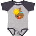 thumbnail image 3 of Inktastic Thanksgiving Turkey, Turkey With Sunflower Boys or Girls Baby Bodysuit, 3 of 5