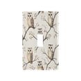 thumbnail image 2 of Switch Panel Switch Decoration 2.76x4.53x0.28 Inches Duplex Outlets Switch Plate Wall Plates Living Room Kitchen Bedroom Study Switches Beautiful Brown Cartoon Owl, 2 of 8