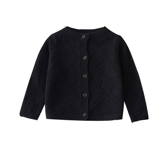 Actgleam Infant Girls Cardigan Sweater Long Sleeve Button up Knit Tops,6Months-3Years