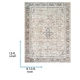 thumbnail image 4 of Livabliss x Becki Owens Darling Updated Traditional Washable Area Rug,8'10" x 12',Light Gray, 4 of 9