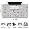 thumbnail image 5 of Long Mouse Pads for Desk,Gray Cartoon Unicorn Rabbit Rainbow Desk Mats on Top Of Desks, Desk Mouse Pad Extra Large with 3mm Non-Slip Base and Stitched Edge for Gaming,Work,Home 47.3"x23.6", 5 of 5