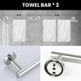 thumbnail image 5 of 6-Piece Bathroom Hardware Set, Stainless Steel Towel Bar, Towel Ring, Toilet Paper Holder & Wall Hooks, Wall Mounted Bath Accessories for Modern & Farmhouse Bathrooms, 5 of 10