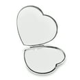 thumbnail image 2 of Silver-tone Heart Shaped Compact Mirror GM16825, 2 of 2