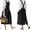 1, variant on Brief Nordic Wind Pleated Skirt Cotton Linen Apron Women Girls Vintage Apron Gardening Works Cross Back Pinafore Dress