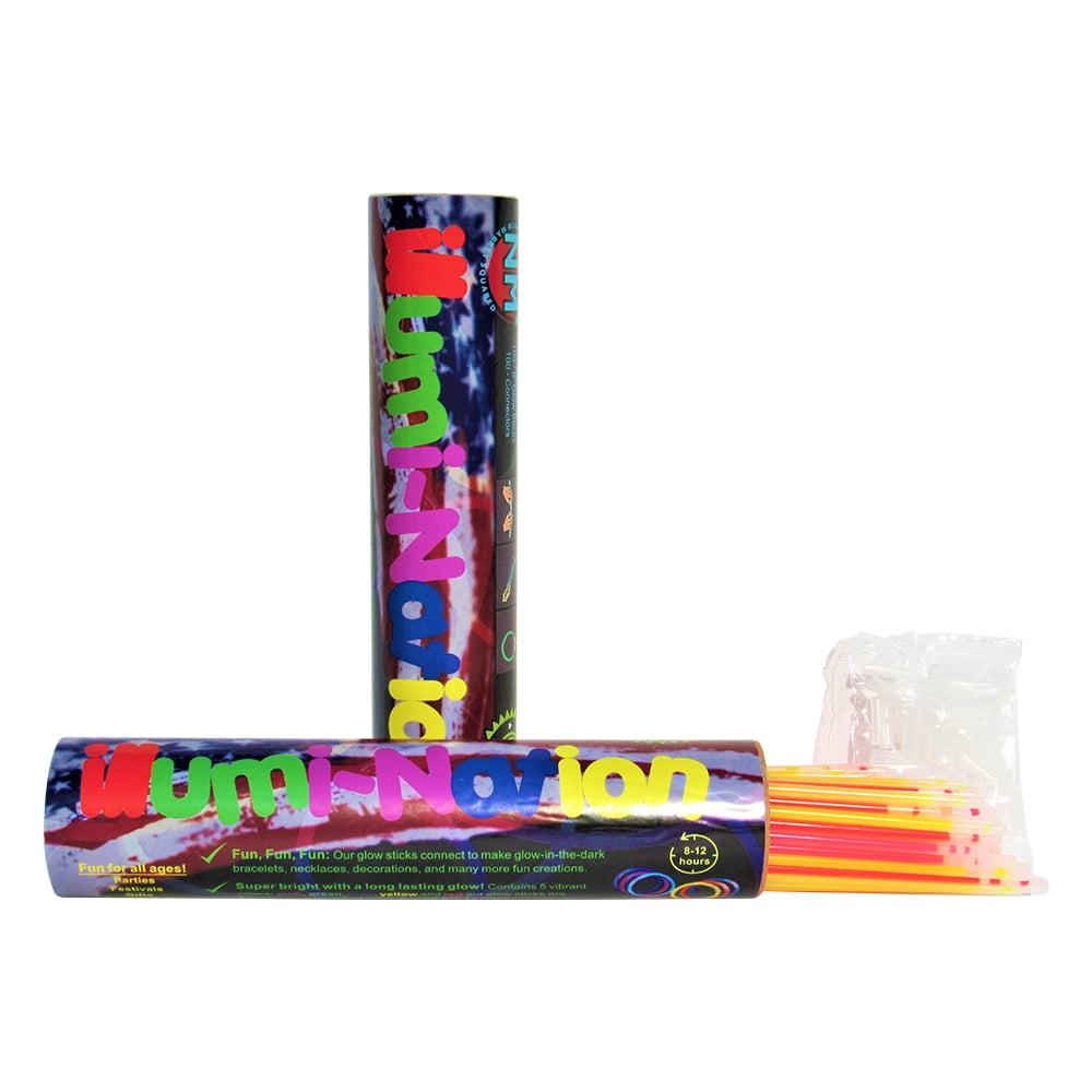 Glow Sticks, IllumiNation Multi Colored Neon Glow Sticks, Party pack