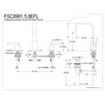thumbnail image 5 of Fauceture FSC8968EFL 8 in. Widespread Bathroom Faucet, Brushed Nickel, 5 of 5