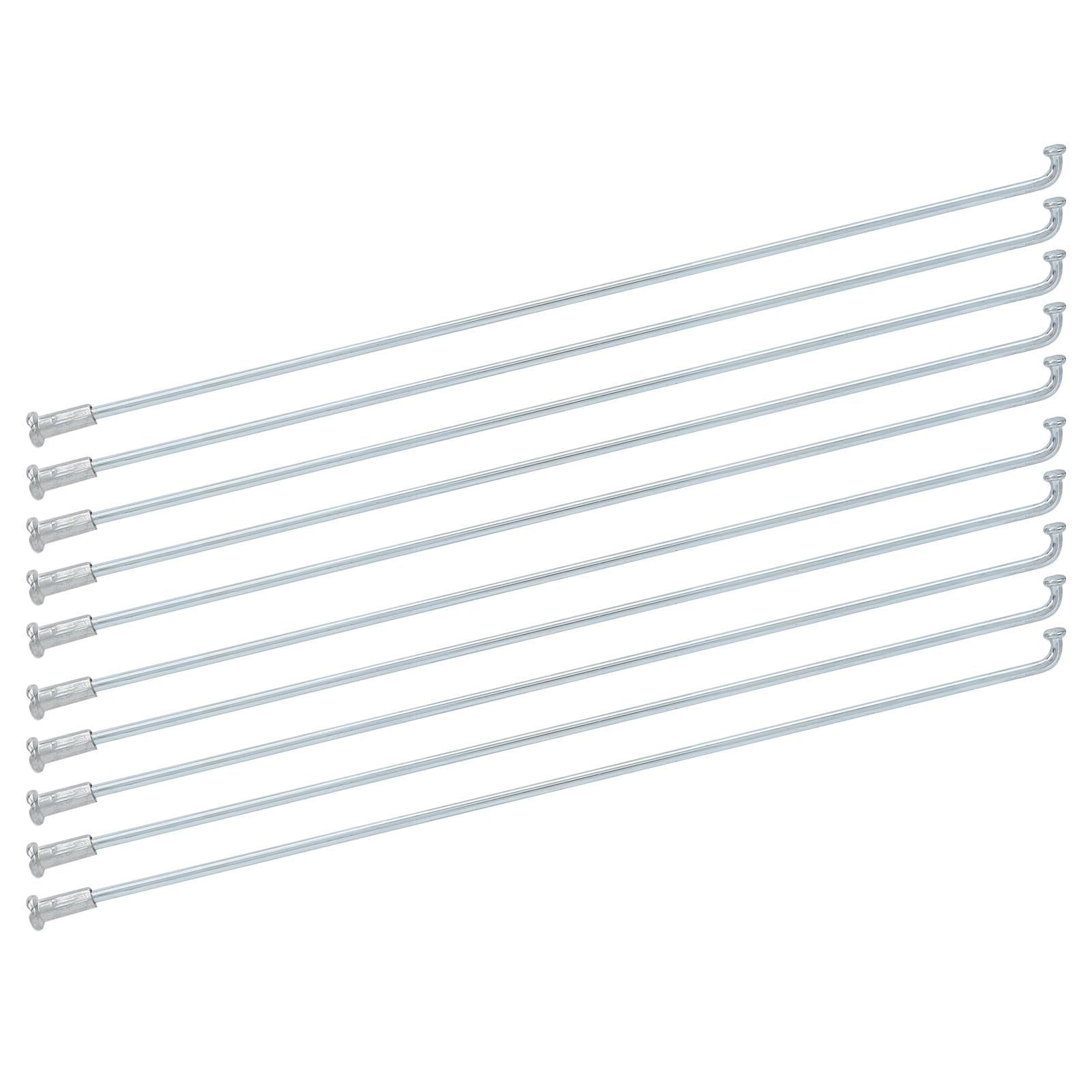 36 Rayons Vélo J Bend 14G 277mm X 2mm, Avec Mamelons Acier Noir, X AUTOHAUX