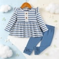 thumbnail image 5 of WXFAZCVU Girls Clothes 2 Piece Outfits Casual Long Sleeve Pullover Tops and Pants Kids Set Size 6-9 Months, 5 of 5