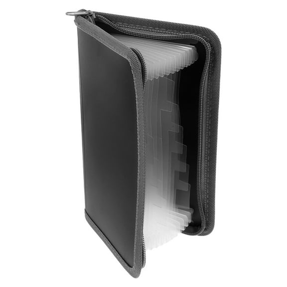 ROSENICE 1Pcs Bill Organizer With Pockets Accordion File Organizer For Travelers Receipt Holder 13.0x5.1x0.8in