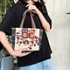thumbnail image 4 of de hombro para mujer de vintage, de mujer de gran capacidad, individual, de mano, para , viajes , Flor Rojo Beige Búho Flor Rojo F-Beige Macarena Bolso de hombro para mujer, 4 of 8