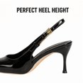 thumbnail image 3 of CHICVOMEY Pointed Toe Heel Sandals for Women Gold Buckle Strap Closed Toe Non Slip Sexy Dress Pumps for Casual Daily Work Party Wedding Evening, 3 of 7