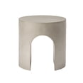 thumbnail image 4 of FOROUTIA 15.7" Gray Arch Side Table, Waterproof Magnesium Oxide Accent Table, Modern Indoor Outdoor End Table for Patio, Living Room, Bedroom, Small Space Stool, 4 of 7