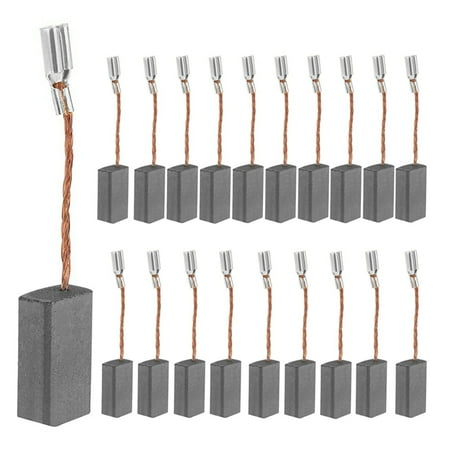 

20 Pcs Carbon Motor Brushes Replacement Grinder Brush for Repair Parts