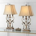 thumbnail image 2 of Safavieh Table Lamp in Gold with Beige Shade (Set of 2), 2 of 5