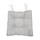 thumbnail image 1 of Bearachild Almohadillas de pana para silla, cojín de suelo de Color sólido con lazos, almohadilla gruesa antideslizante para sillas de Decoración del hogar Gris, 1 of 6