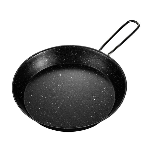Sartén para acampar, plancha, sartenes con mango plegable, placa para barbacoa ligera 20 centímetros