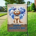 thumbnail image 3 of Goldendoodle Proud Dad Happy Father's Day Garden Flag 12x18in Double Sided Doodle Dog Lover Gifts Idea Outdoor Decor - 02008, 3 of 5