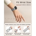 thumbnail image 5 of TOYOUTHS Compatible with Apple Watch Band for Women 42/41/40/38/44/45/46/49mm, Mosaic Style Stainless Steel Bracelet Strapfor iWatch Ultra Series 10 9 8 7 6 5 4 3 SE, 5 of 6