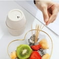 thumbnail image 5 of WHAMVOX Portable Beige Plastic Toothpick Holder for Home and Parties with Hidden Lid Keeps Clean 3.15 x 3.15 Inches, 5 of 8
