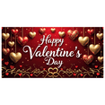 thumbnail image 1 of Valentine's Day Party Decoration Banner Heart Design Backdrop Event Photo Props Love Celebration Romance Gift Box Background, 1 of 4