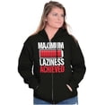 thumbnail image 3 of Maximum Laziness Achieved Funny Lazy Zip Up Hoodie Men's Women's Brisco Brands X, 3 of 6