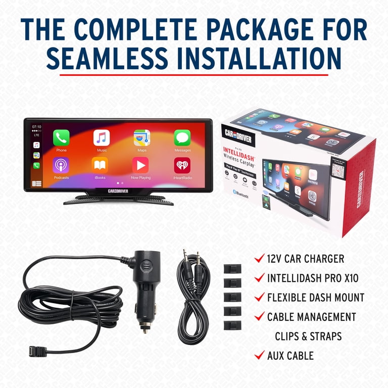 Car and Driver Intellidash Pro X10 Wireless Carplay, 10