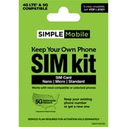 Simple Mobile Keep Your Own Phone CDMA SIM Kit, No Airtime - Prepaid